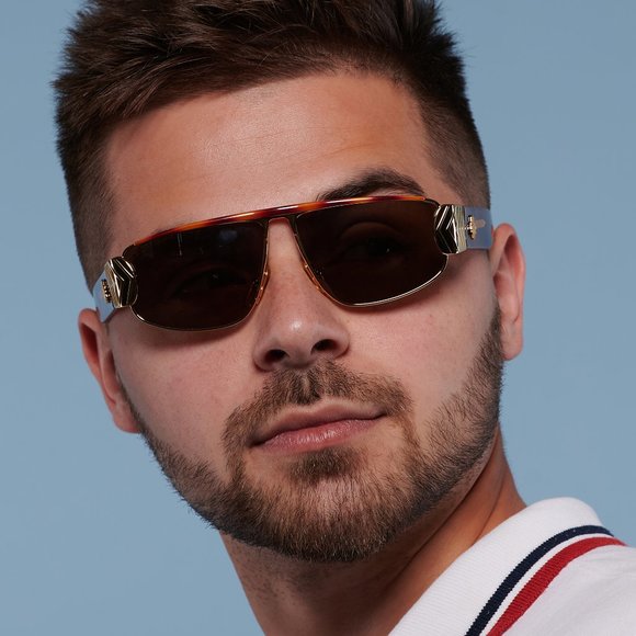 Rectangular vintage sunglasses by Von Furstenberg - Picture 9 of 10